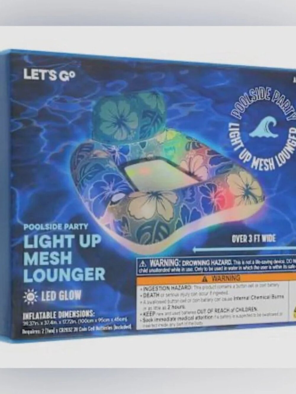 LED Light Up Mesh Lounger "Brand New"